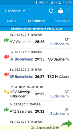 Handball-App DJK SF Budenheim Android